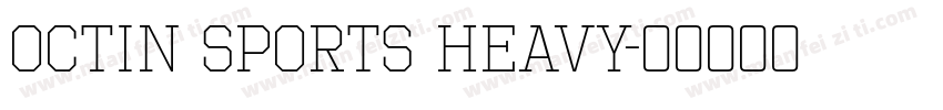 Octin Sports Heavy字体转换
